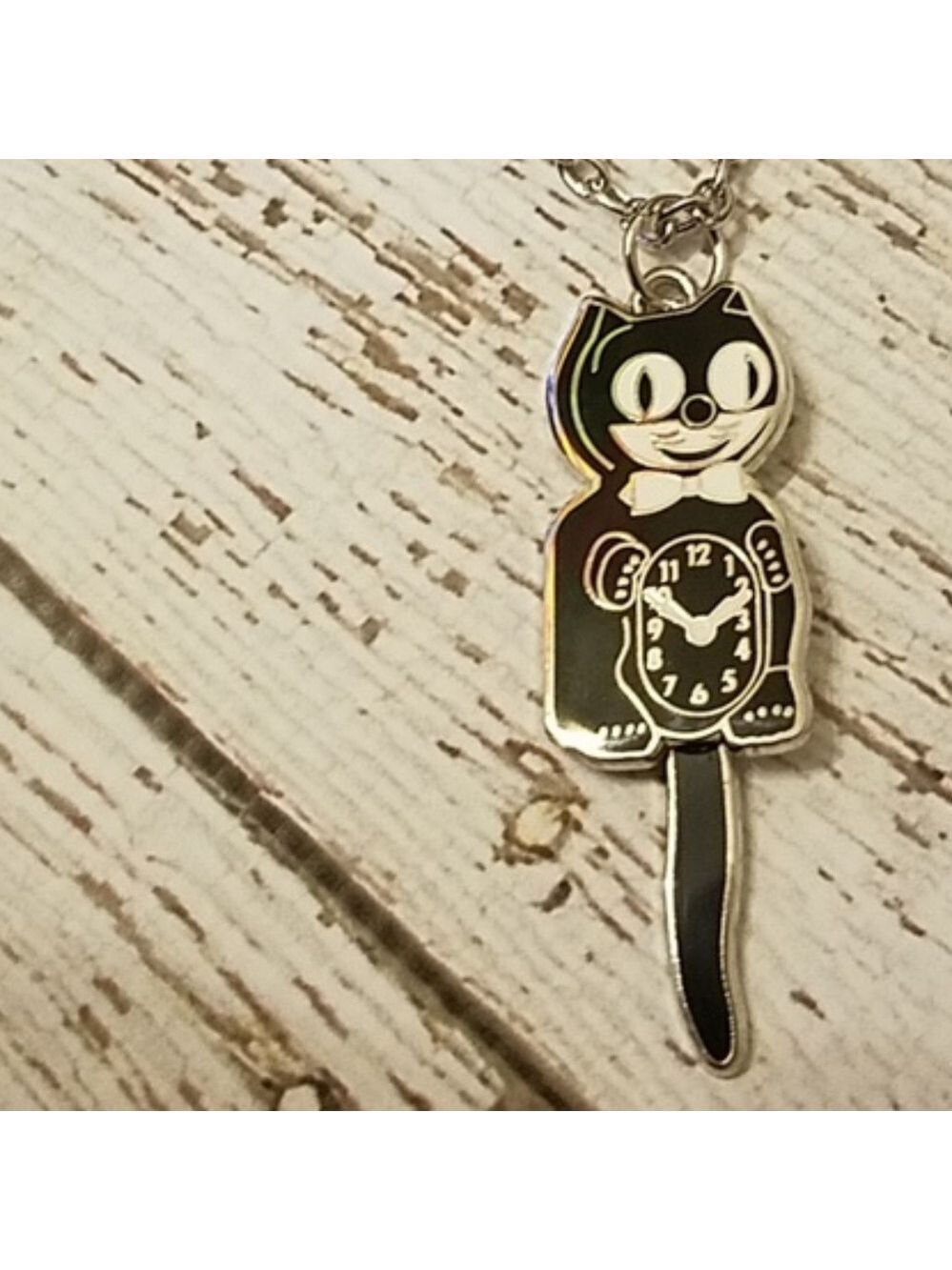 black kit-cat klock necklace - Picture 2 of 6